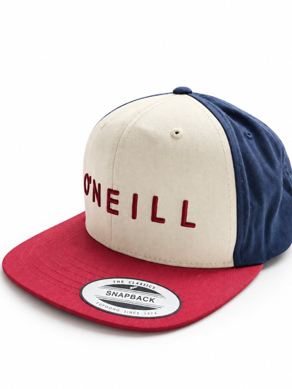 O’Neill Red White Blue Yupoong Classic Snapback Hat Cap